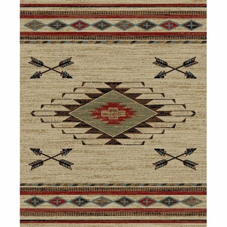 SLEEP EZ American Destination Arrowhead Antique Area Rug 5 ft. 3 in. x 7 ft. 3 in. SL3088109